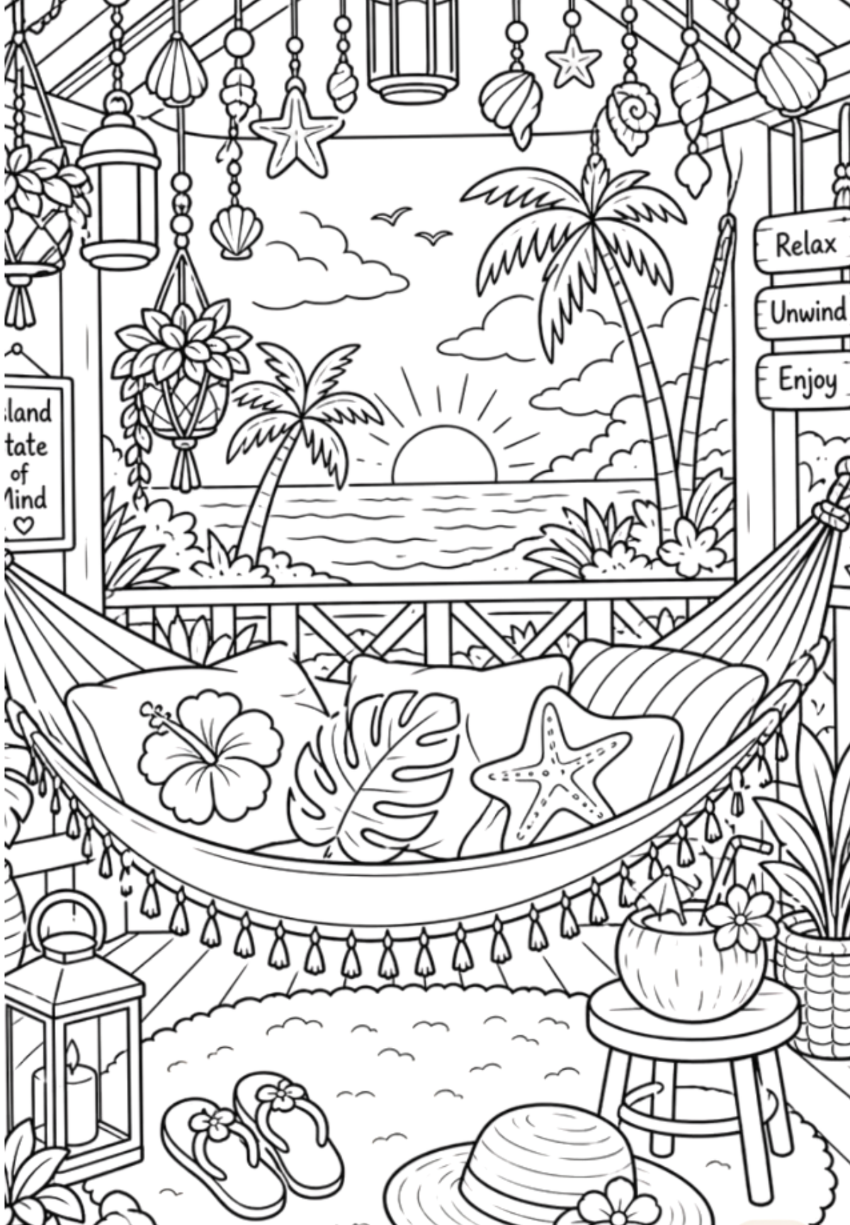 Doodles Beach Scene