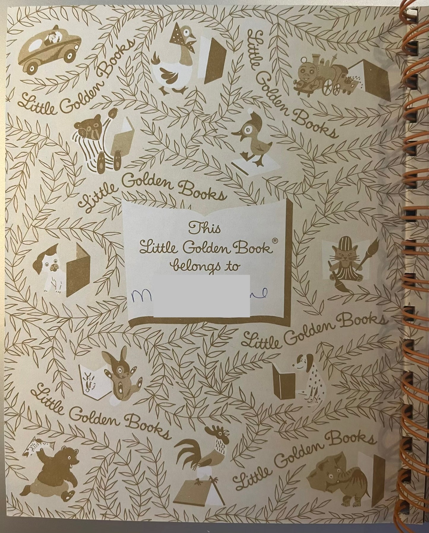 Little Golden Book - Little Mermaid Junk Journal **name written front cover**