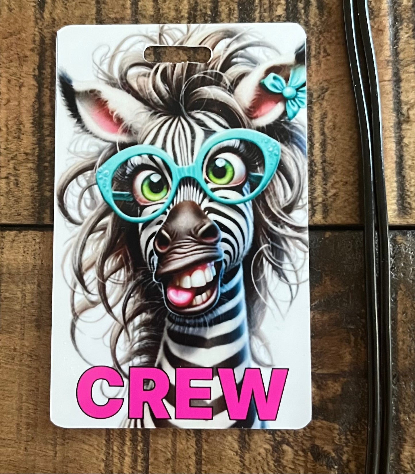 Zebra - Bag Tag