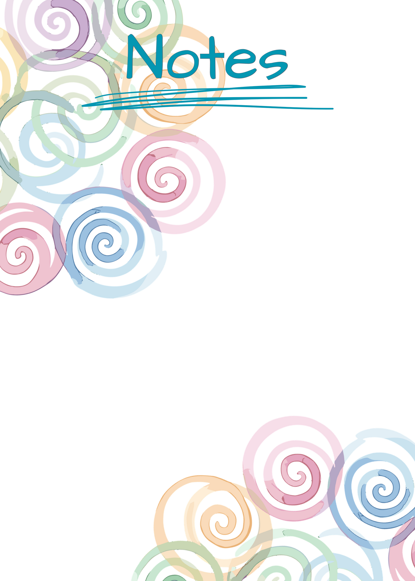 Spirals - Note Pad