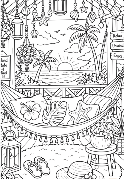 Doodles Beach Scene