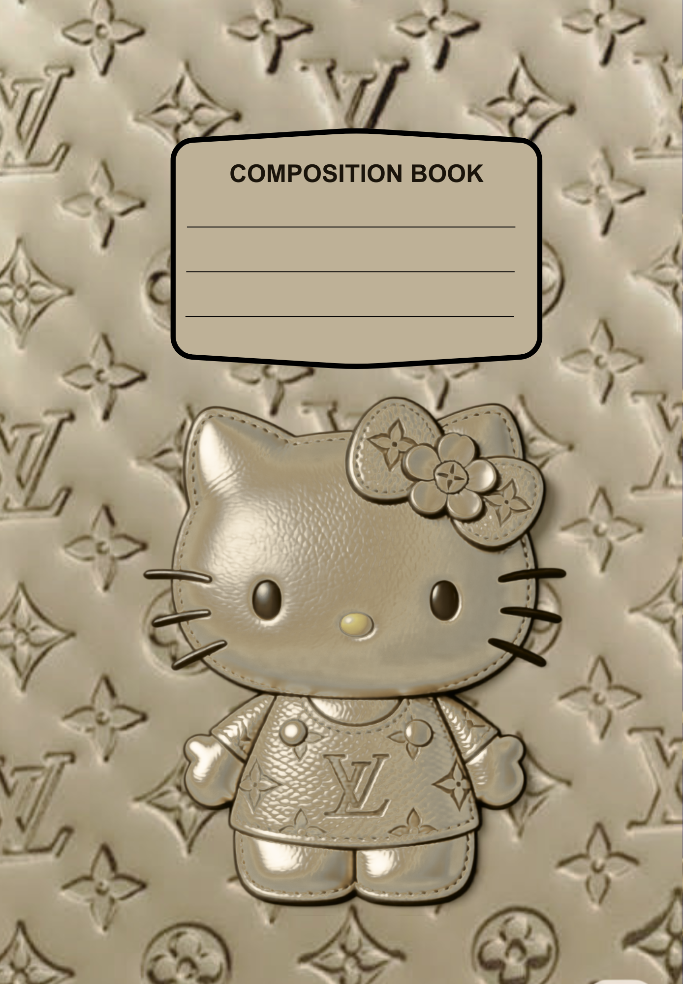 Kitty Vuitton Gold