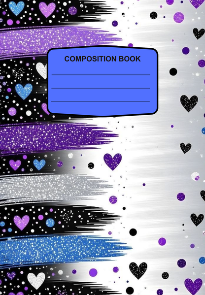 Blue and Purple Hearts