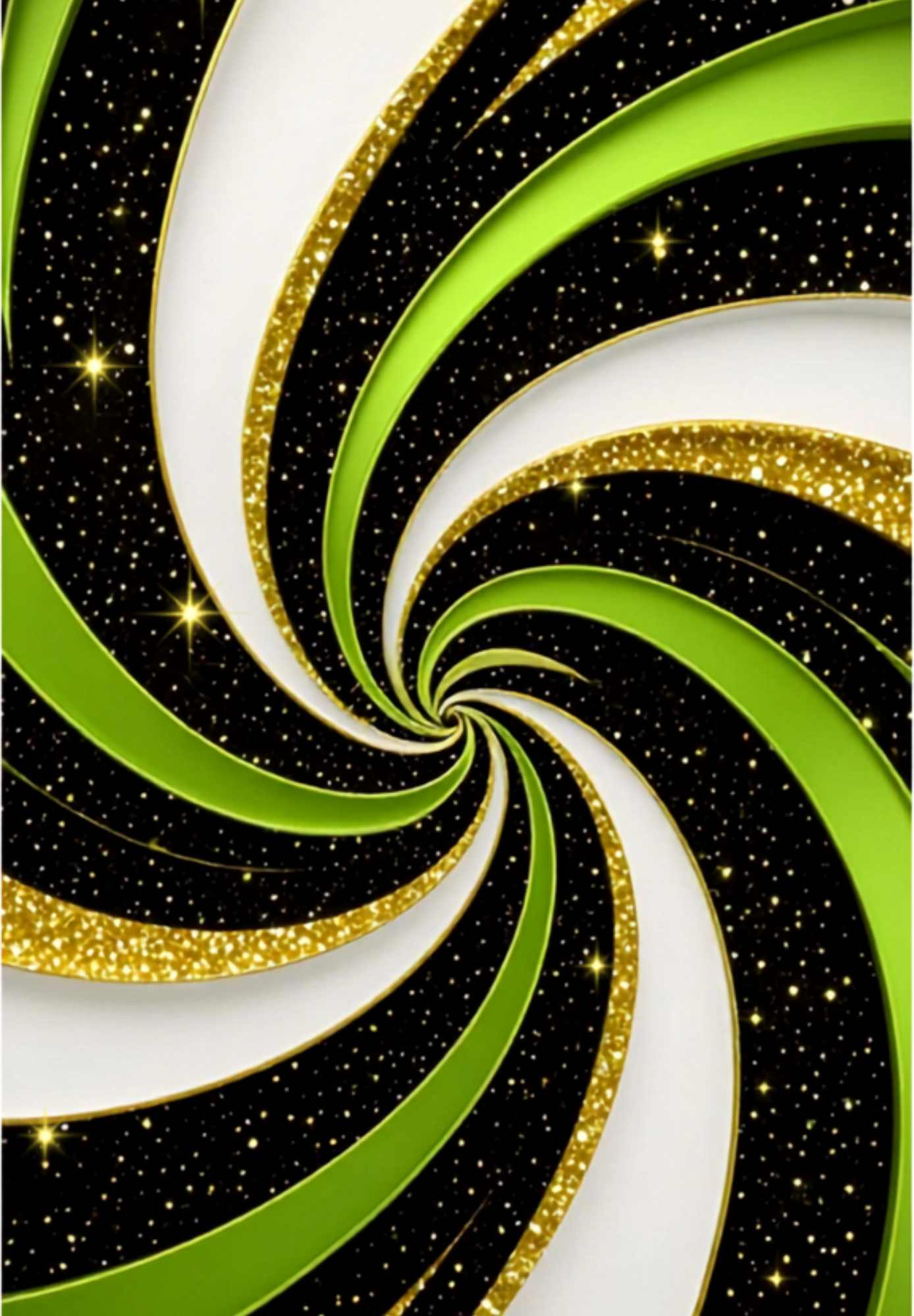 Green and Gold Spiral