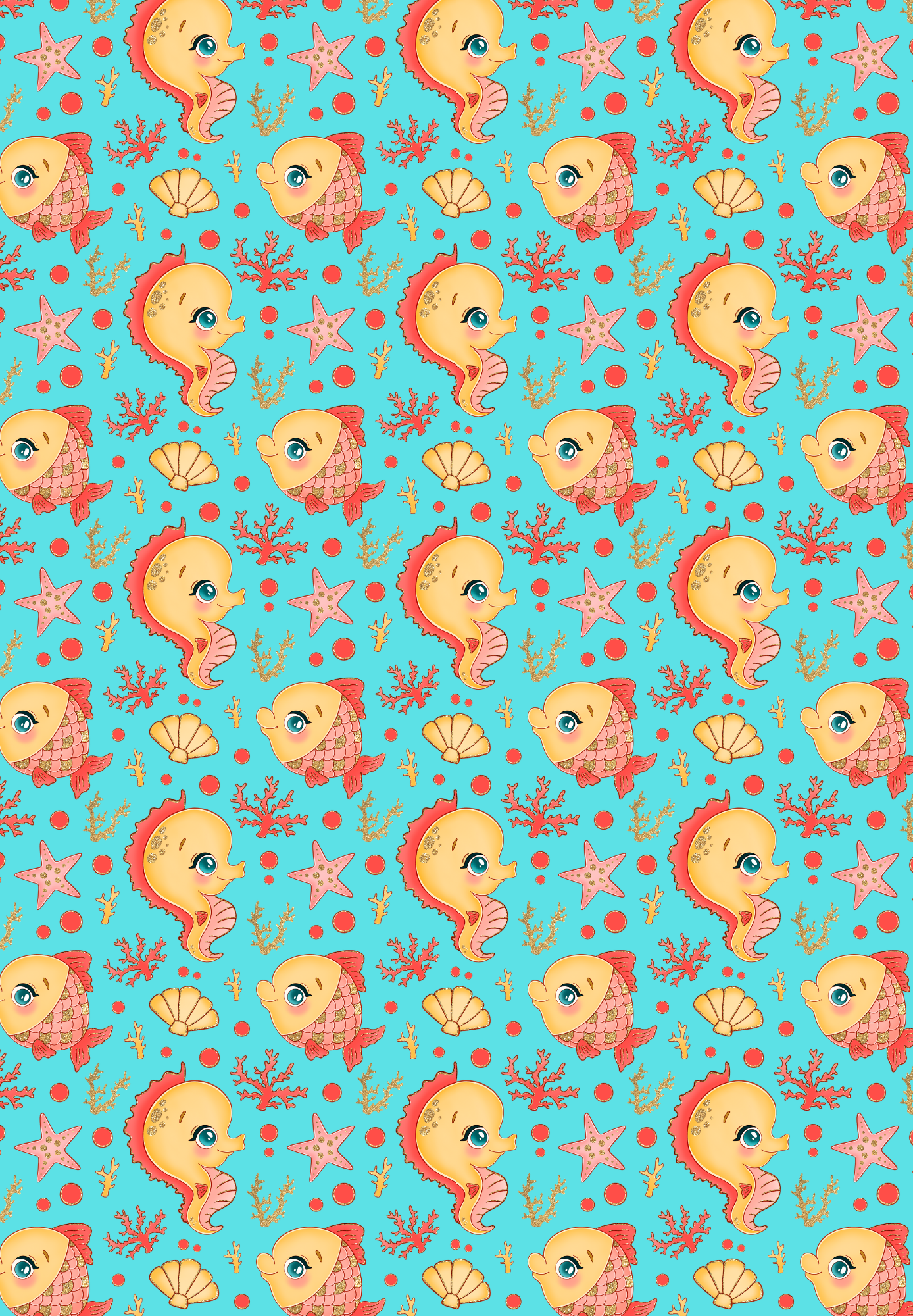Fishes and Seahorses