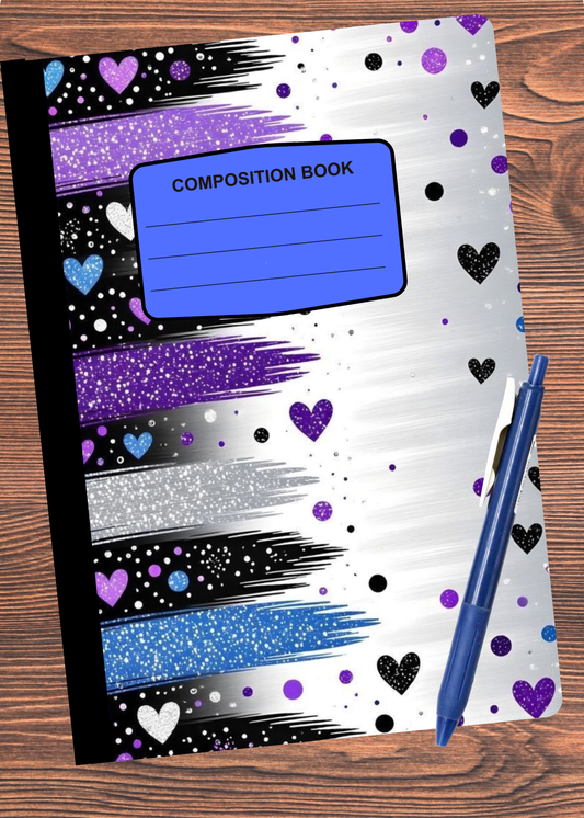 Blue and Purple Hearts