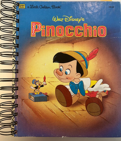 Little Golden Book - Pinocchio Junk Journal **name written front cover**