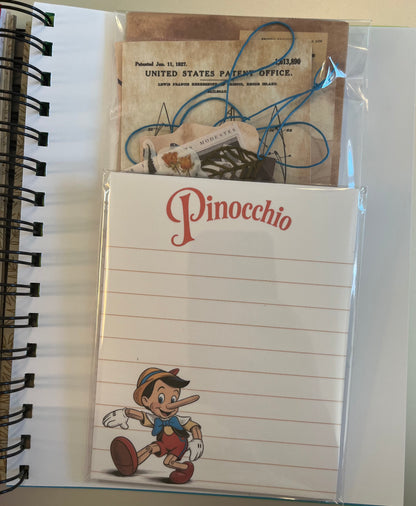 Little Golden Book - Pinocchio Junk Journal **name written front cover**