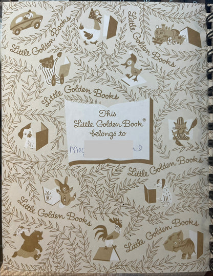 Little Golden Book - Pinocchio Junk Journal **name written front cover**
