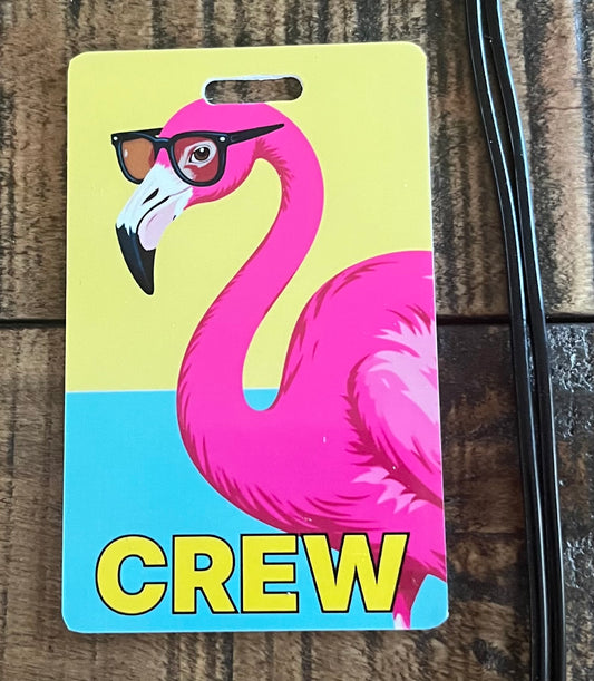 Flamingo Glasses - Bag Tag