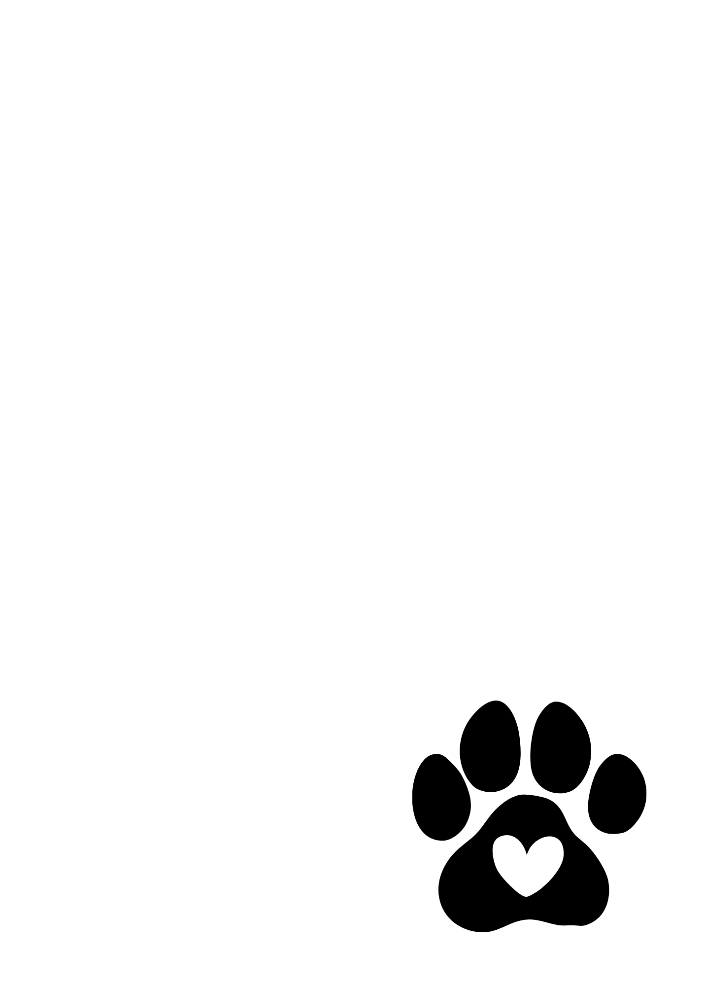 Dog Paw - Note Pad