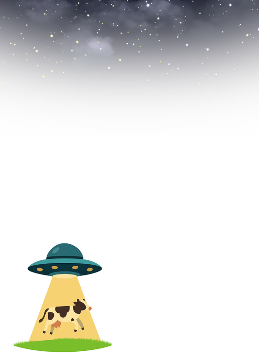 UFO & Cow - Note Pad